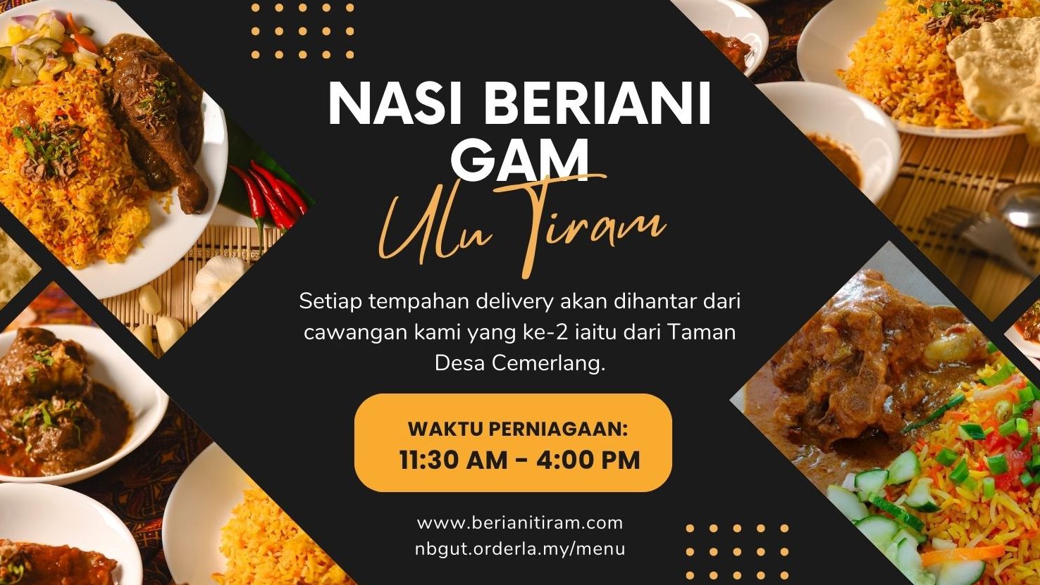 Nasi Beriani Gam Ulu Tiram 1 nasi beriani gam ulu tiram